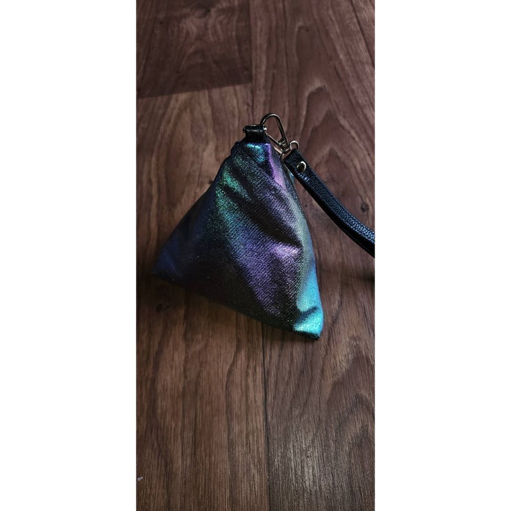 Irredescient Triangle Wristlet